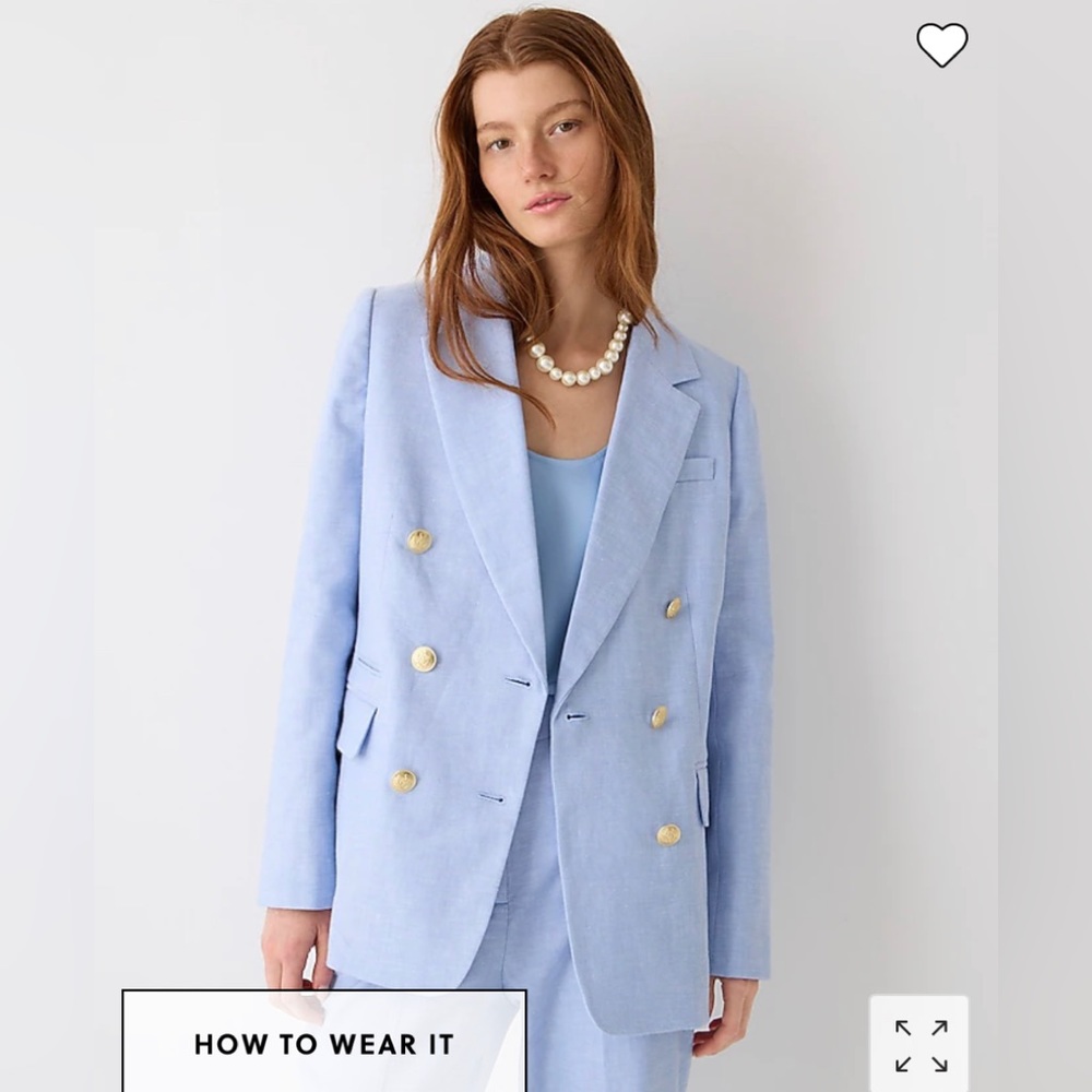 Jcrew green Bristol blazer size 2 worn twice